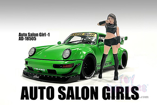 Showcasts® Figurines - Auto Salon Girls Figure 1 (1/18 scale, Black) AD-18505 MAP: $14.99