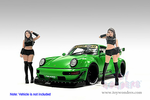 Showcasts® Figurines - Auto Salon Girls Figure 1 (1/18 scale, Black) AD-18505 MAP: $14.99
