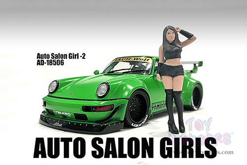 Showcasts® Figurines - Auto Salon Girls Figure 2 (1/18 scale, Black) AD-18506 MAP: $14.99