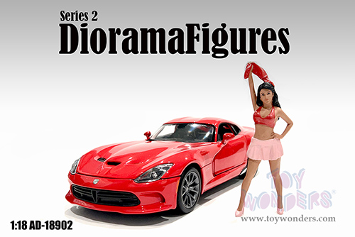 Showcasts® Figurines - Figure18 Series 2 Figure 2 (1/18 scale, Pink/Red) AD-18902 MAP: $14.99