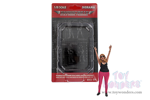 Showcasts® Figurines - Figure18 Series 2 Figure 3 (1/18 scale, Pink/Black) AD-18903 MAP: $14.99