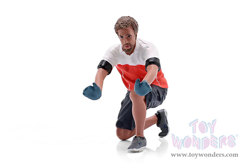 Showcasts® Figurines - Race Crew Figure #1 (1/18 scale, Red/White) AD-19001 MAP: $13.99