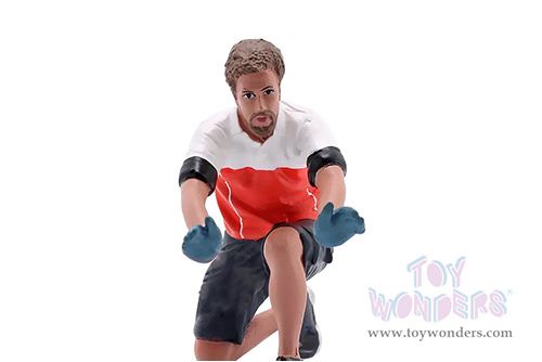 Showcasts® Figurines - Race Crew Figure #1 (1/18 scale, Red/White) AD-19001 MAP: $13.99