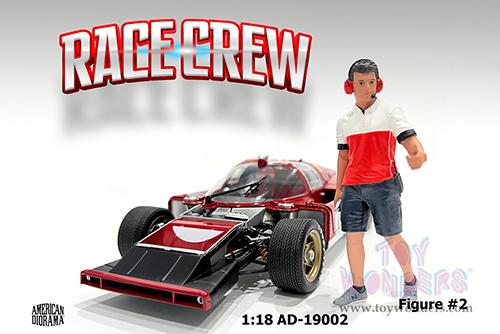 Showcasts® Figurines - Race Crew Figure #2 (1/18 scale, Red/White) AD-19002 MAP: $13.99