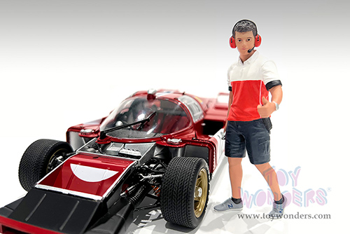 Showcasts® Figurines - Race Crew Figure #2 (1/18 scale, Red/White) AD-19002 MAP: $13.99