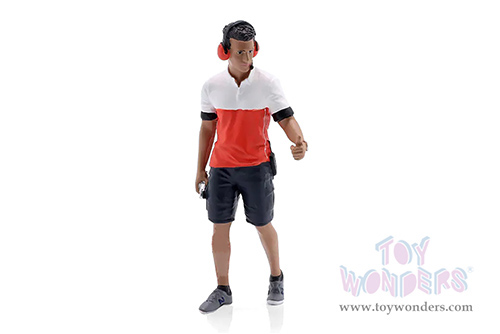 Showcasts® Figurines - Race Crew Figure #2 (1/18 scale, Red/White) AD-19002 MAP: $13.99