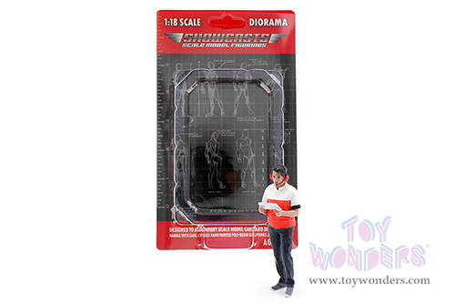 Showcasts® Figurines - Race Crew Figure #3 (1/18 scale, Red/White) AD-19003 MAP: $13.99