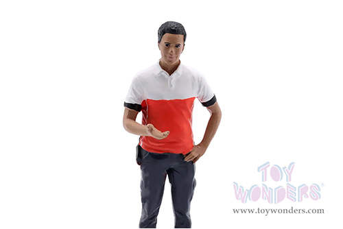 Showcasts® Figurines - Race Crew Figure #4 (1/24 scale, Red/White) AD-25004 MAP: $11.99