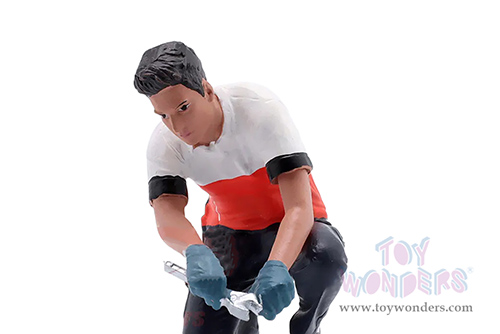 Showcasts® Figurines - Race Crew Figure #5 (1/24 scale, Red/White) AD-25005 MAP: $11.99
