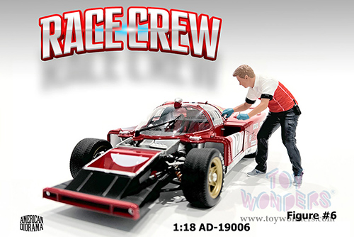 Showcasts® Figurines - Race Crew Figure #6 (1/18 scale, Red/White) AD-19006 MAP: $13.99