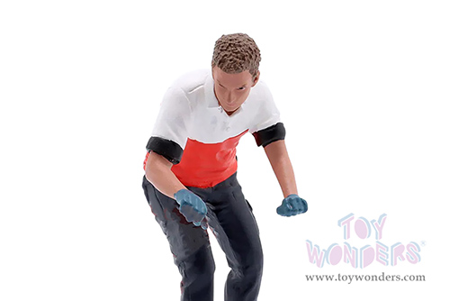 Showcasts® Figurines - Race Crew Figure #6 (1/24 scale, Red/White) AD-25006 MAP: $11.99