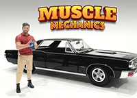 Showcasts® Figurines - "Muscle Mechanics" Figure #2 (1/24 scale, Red/Beige) AD-25202 MAP: $11.99; 