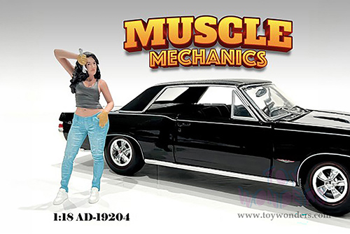 Showcasts® Figurines - "Muscle Mechanics" Figure #4 (1/18 scale, Green/Blue) AD-19204 MAP: $12.99