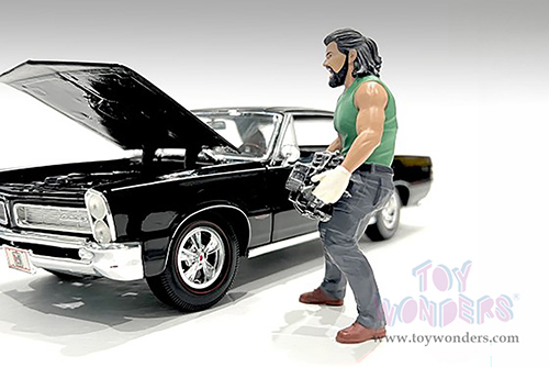 Showcasts® Figurines - "Muscle Mechanics" Figure #5 (1/24 scale, Green/Blue) AD-25205 MAP: $11.99