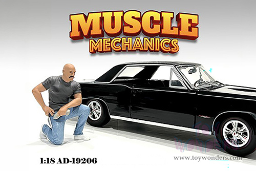 Showcasts® Figurines - "Muscle Mechanics" Figure #6 (1/18 scale, Green/Blue) AD-19206 MAP: $12.99