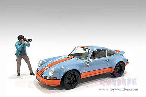 Showcasts® Figurines - "Photographers" Figure #1 (1/24 scale, Blue/Brown) AD-25301 MAP: $11.99