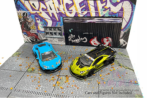 American Diorama/Mijo Exclusives - Street Art Diorama X INK BMBRS - LA Graffiti (1/64 scale resin model)  AD-2424MJ