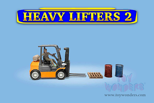 American Diorama/Mijo Exclusives - "Heavy Lifters 2" Figure Set (6 pc. set, 1/64 scale diecast metal, Asstd.)  AD-2434MJ