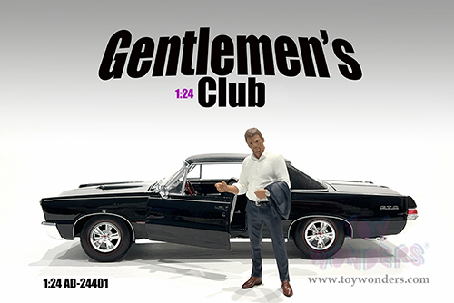 Showcasts® Figurines - Gentlemen's Club Figure 1 (1/24 scale, White/Dark Blue) AD-24801 MAP: $10.99