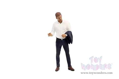 Showcasts® Figurines - Gentlemen's Club Figure 1 (1/24 scale, White/Dark Blue) AD-24801 MAP: $10.99