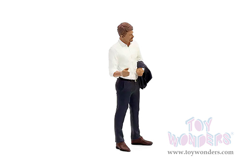 Showcasts® Figurines - Gentlemen's Club Figure 1 (1/24 scale, White/Dark Blue) AD-24801 MAP: $10.99