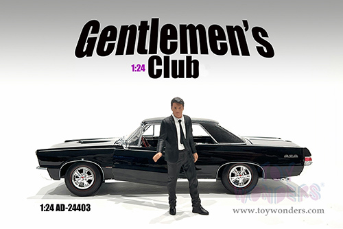 Showcasts® Figurines - Gentlemen's Club Figure 3 (1/24 scale, Black) AD-24803 MAP: $10.99
