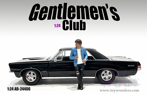 Showcasts® Figurines - Gentlemen's Club Figure 6 (1/24 scale, Blue/Black/White) AD-24806 MAP: $10.99