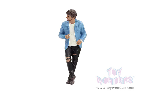 Showcasts® Figurines - Gentlemen's Club Figure 6 (1/24 scale, Blue/Black/White) AD-24806 MAP: $10.99