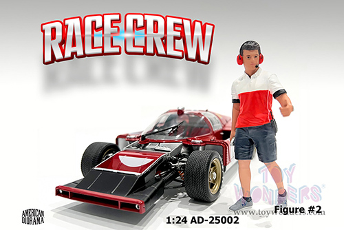 Showcasts® Figurines - Race Crew Figure #2 (1/24 scale, Red/White) AD-25002 MAP: $11.99