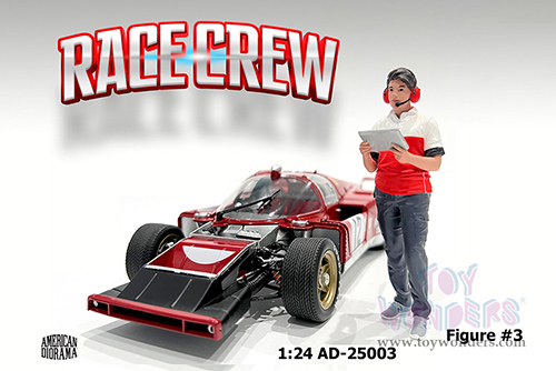 Showcasts® Figurines - Race Crew Figure #3 (1/24 scale, Red/White) AD-25003 MAP: $11.99