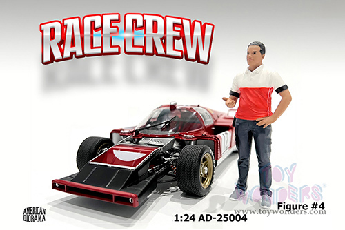 Showcasts® Figurines - Race Crew Figure #4 (1/24 scale, Red/White) AD-25004 MAP: $11.99