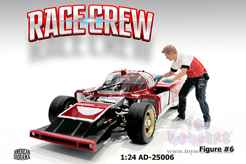 Showcasts® Figurines - Race Crew Figure #6 (1/24 scale, Red/White) AD-25006 MAP: $11.99