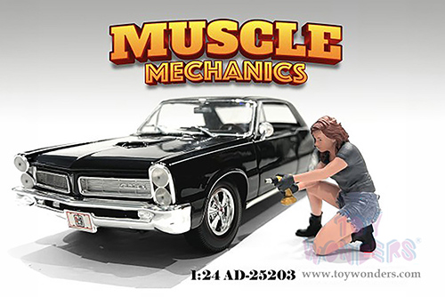Showcasts® Figurines - "Muscle Mechanics" Figure #3 (1/24 scale, Green/Blue) AD-25203 MAP: $11.99