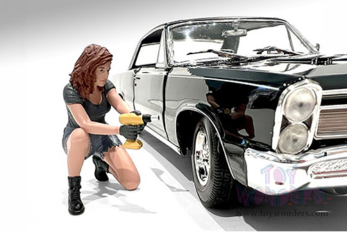 Showcasts® Figurines - "Muscle Mechanics" Figure #3 (1/24 scale, Green/Blue) AD-25203 MAP: $11.99