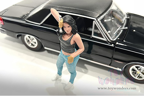 Showcasts® Figurines - "Muscle Mechanics" Figure #4 (1/24 scale, Green/Blue) AD-25204 MAP: $11.99