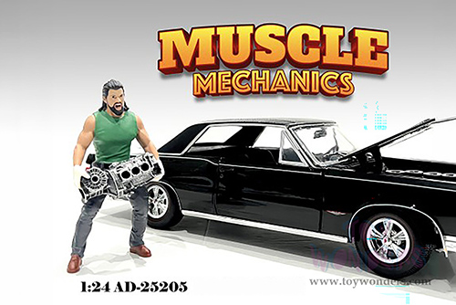 Showcasts® Figurines - "Muscle Mechanics" Figure #5 (1/24 scale, Green/Blue) AD-25205 MAP: $11.99