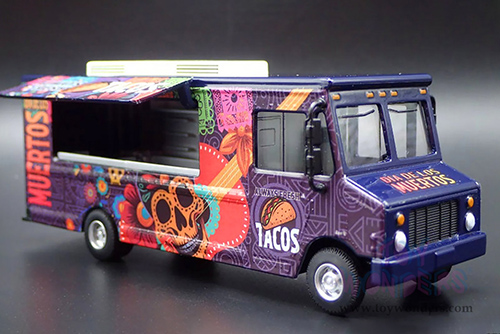 American Diorama/Mijo Exclusives - Food Truck "The Taco Truck" (1/64 scale diecast metal, Purple)  AD-70100MJ