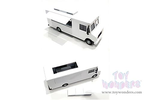 American Diorama/Mijo Exclusives - Food Truck Plain (1/64 scale diecast metal, White)  AD-70200MJ
