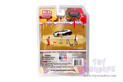 American Diorama/Mijo Exclusives - Hip Hop Girls Figure Set (6 pc. set, 1/64 scale diecast metal, Asstd.) AD-76505MJ