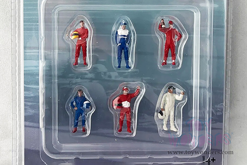 American Diorama/Mijo Exclusives - Racing Legends 2 Figure Set (6 pc. set, 1/64 scale diecast metal, Asstd.)  AD-76511MJ
