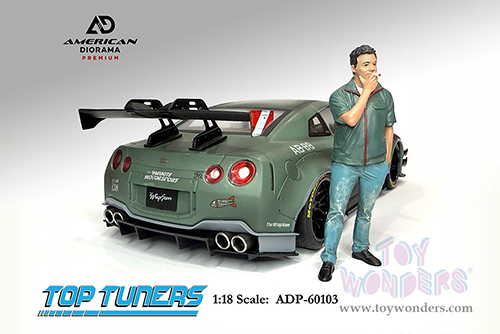 American Diorama Figurine - Premium Series | Top Tuners Figure #3 (1/18 scale, Green) ADP-60103