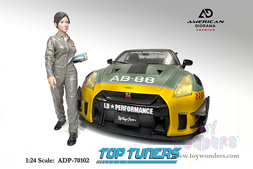 American Diorama Figurine - Premium Series | Top Tuners Figure #2 (1/24 scale, Green) ADP-70102