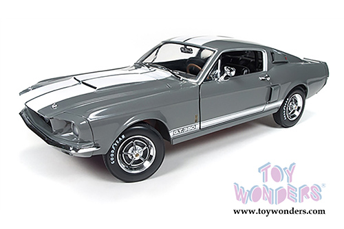 Auto World - Shelby GT350 Hard Top (1967, 1/18 scale diecast model car, Gray)  AMM1060