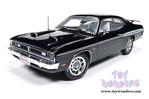 Auto World American Muscle - Hemmings Muscle Machines Dodge Demon 340 Hard Top (1971, 1/18 scale diecast model car, Black) AMM1062