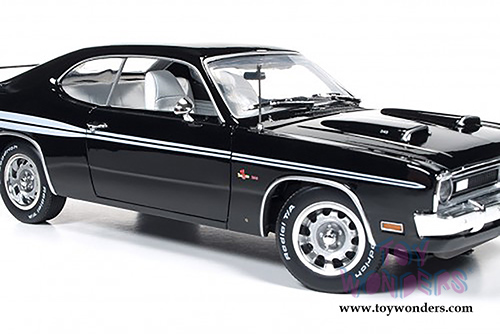 Auto World American Muscle - Hemmings Muscle Machines Dodge Demon 340 Hard Top (1971, 1/18 scale diecast model car, Black) AMM1062