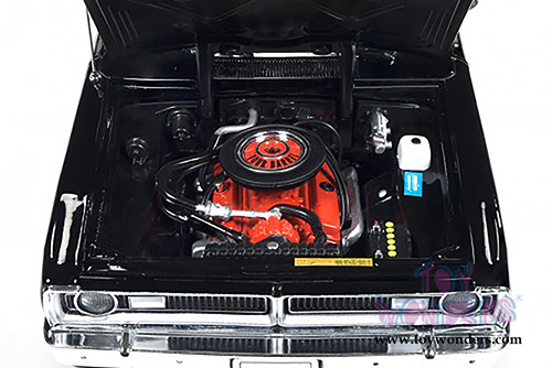 Auto World American Muscle - Hemmings Muscle Machines Dodge Demon 340 Hard Top (1971, 1/18 scale diecast model car, Black) AMM1062