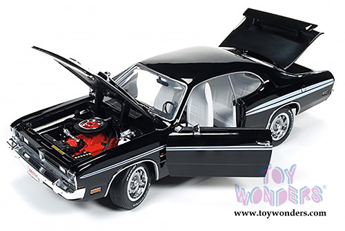 Auto World American Muscle - Hemmings Muscle Machines Dodge Demon 340 Hard Top (1971, 1/18 scale diecast model car, Black) AMM1062