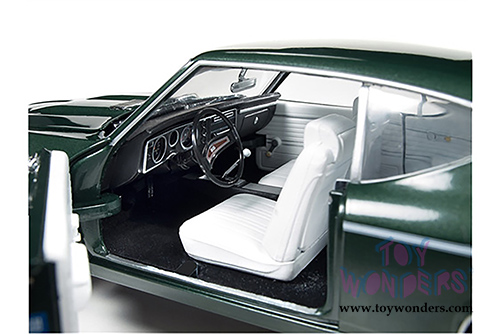 Auto World ERTL - Chevy Chevelle SS396 50th Anniversary 396 engine Hard Top (1969, 1/18 scale diecast model car, Fathom Green) AMM1064