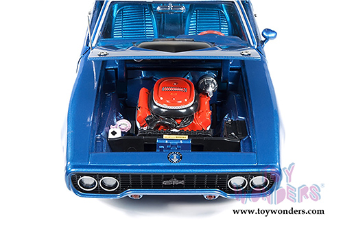 Auto World - Plymouth GTX Hard Top (1971, 1/18 scale diecast model car, Blue) AMM1065