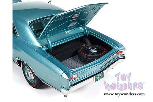 Auto World ERTL - Chevy Chevelle SS Hard Top (1966, 1/18 scale diecast model car, Artesian Turquoise) AMM1066